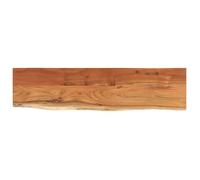 Étagère murale en bois d'acacia - vidaXL - 80x20x3.8 cm - Bois massif - Naturel - Capacité 75 kg - Montage mural