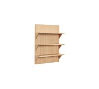 Étagère murale en bois de chêne beige, 3 étagères, à fixer, FSC - Hübsch, Straight - 14x40x54 cm