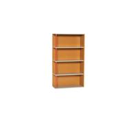 Étagère murale en bois de frêne multicolore, 4 étagères, réversible, à encastrer, droit - Hübsch, Apollo - 60x25x109 cm
