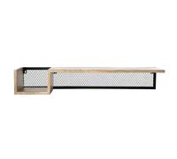 Étagère murale en bois manguier massif et métal noir l90 cm rack