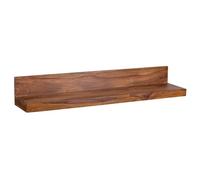 FineBuy étagère Murale 110 cm Bois Massif Sheesham étagère Suspendue Rustique | Etagère en Bois - Capacité de Charge maximale 20 kg - Étagère pour Le Mur | Bois véritable