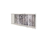 Etagère murale en bois structure blanc essuyé sur fond texte L76cm WHITSTABLE