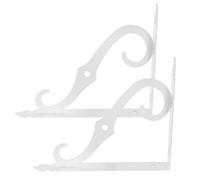 Étagère Murale en Fer Blanc, Support Robuste Antirouille pour Assemblage | Accessoire D'étagère, Équerre Métallique Simple, Finition Soignée, pour Rangement Mural et Bibliothèque