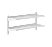 Etagère murale en inox - 2 étagères - 40 x 1"0 cm | Royal Catering