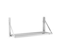 Étagère murale en inox - pliable - 100 x 30 cm - 40 kg | Royal Catering