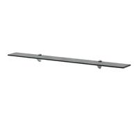 Étagère murale en verre - vidaXL - 100x20 cm - Verre trempé 8 mm - Noir - Capacité 15 kg - Facile à assembler