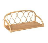 Atmosphera - Étagère murale enfant Retro - rotin 57x24 cm