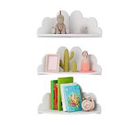 Etagere Murale Étagère murale Cloud, 3 pièces, étagères d'angle en bois | Étagère flottante, décoration de salle, support de rangement for affichage de livres