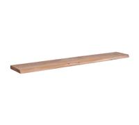 Étagère murale - FINEBUY - Modèle bord d'arbre - Bois d'acacia massif - 160 cm - Style campagnard