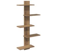 vidaXL Étagère Murale Flottante Blanc 48,5 x 15 x 101 cm, Salon Moderne, étagères flottantes, étagère Murale, Solution de Rangement Gain de Place, Design Minimaliste