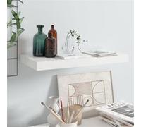 vidaXL Étagère murale flottante suspendue Blanc brillant 50×23×3,8 cm MDF