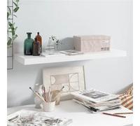Étagère murale flottante Blanc brillant 80x23,5x3,8 cm MDF Blanc G
