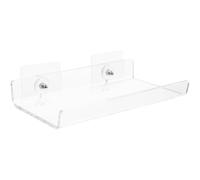 Étagère Murale Flottante en U pour Salle de Bain en Acrylique Blanc | Perçage, Résistante à L’usure, Espace de Rangement Supplémentaire, Adaptée au Salon Présent de Crémaillère