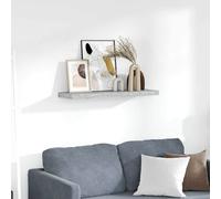 Vidaxl Etagère Murale Flottante Gris Béton 80x23,5x3,8 Cm Mdf