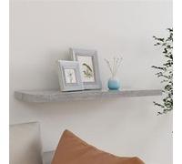 Vidaxl Etagère Murale Flottante Gris Béton 80x23,5x3,8 Cm Mdf