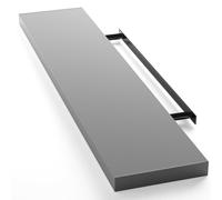 Étagère murale flottante, MDF gris, 110 cm, capacité de charge 15 kg