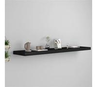 vidaXL Etagère Murale Flottante Etagères Suspendues Supports Muraux Bibliothèque Salle de Séjour Intérieur Noir 120x23,5x3,8 cm MDF