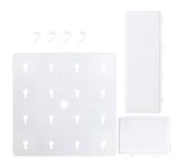 Étagère Murale Flottante Nordique en PP Blanc pour Rangement Décoratif | Organisation de Petits Objets, Forte Capacité Portante, Usage Salon Chambre, pour Bougies et Jardinière