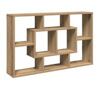 vidaXL Étagère murale flottante Chêne artisanal 85×16×52,5 cm Bois d'ingénierie 8 compartiments