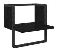 vidaXL Étagère Murale Chêne noir 30 x 25 x 30 cm Bois d'ingénierie