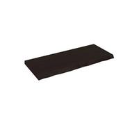 vidaXL Étagère murale marron foncé