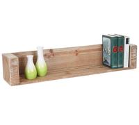 Etagère murale HWC-A15, étagère suspendue bibliothèque, sapin massif rustique MVG ~ 60cm