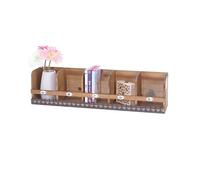 Étagère Murale Hwc-A43, Étagère À Suspendre, Bois Massif De Sapin, Vintage, Shabby 71x18x16cm Multicolore
