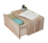 Étagère murale HWC-C55, étagère tiroir, style shabby, vintage 21x46x30cm brun naturel