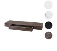 Mendler Étagère murale HWC-H37 bois flottante 8x80x25 cm brun shabby