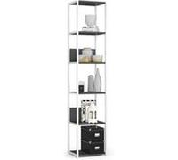 AKORD | Bibliothèque Loft 40 cm | Moderne | Elégante | Pratique | 6 étagères | pour différentes pièces | pour Les Petits espaces | Facile à Monter | Garantie 24 Mois.