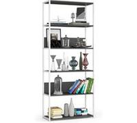 Akord Étagère Métallique Loft Blanc/Gris 80X32X192