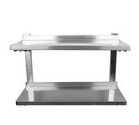 Étagère Murale INOX 2 Plateaux Rangement Cuisine pour Restaurant, Bar, Maison, Cuisine, buanderie, Garage et buanderie-80 * 30 * 57cm-Acier Inoxydable