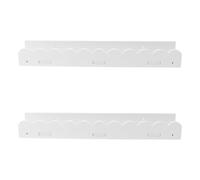 Étagère Murale Magnétique en Pvc pour Livres D’garçon et Filles Blanche | Modules Repositionnables, Bords Arrondis, Design Ondulé, Chambre D’garçon et Filles