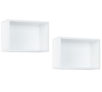 Étagère murale Maxim 2 compartiments ouverts Blanc