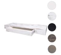Étagère murale MCW-H37 8x80x25cm blanc shabby