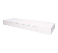 Étagère murale MENDLER HWC-H37 8x80x25cm blanc Blanc G