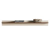 Étagère murale moderne avec des éléments décoratifs et un module de rangement pour les livres