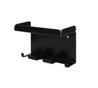Étagère murale moderne pour station de café, rangement pour accessoires d'expresso et pour dosettes, organiseur de cuisine encombré, unité en plastique noir