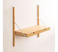 Étagère murale modulaire en bambou Kolex Marron Bois Naturel