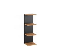 Vicco Étagère Murale Paolo, Anthracite, 30x95cm | pouvant être monté pour le rangement de livres et d’objets de décoration
