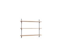 Étagère Murale , Petit , Chêne/acier Inoxydable
