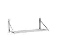 Étagère murale pliable - À barreaux - 100 x 45 cm - 40 kg - Acier inoxydable | Royal Catering