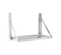 Étagère murale pliable - Acier inoxydable - 60 x 30 cm - 40 kg | Royal Catering