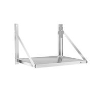 Étagère murale pliable - Acier inoxydable - 60 x 45 cm - 40 kg | Royal Catering
