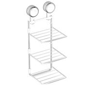 Étagère Murale Pliante Pour Salle De Bain | Organisateur Gain de Place à Ventouse 3 Niveaux,Étagères de Rangement Pliables Poste de Préparation - Pour Cuisine Salle De Bain Chambre Buanderie Intérieur