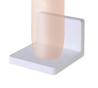 Étagère murale pour cuisine - Étagère de salle de bain blanche, étagère de | Organiseur mural autocollant robuste, support multi-usages | Présentoir suspendu blanc durable pour une organisation fiable