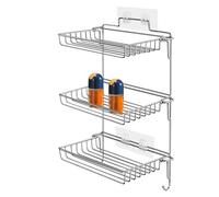 Étagère murale pour douche - Organiseur pour | La Casa Étagère de salle de bain en acier inoxydable | Douche pour carrelage porte salle de bain murale avec porte-serviettes