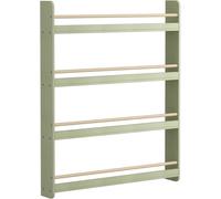 Étagère murale pour livres pour enfants - Rangement à jouets avec 4 niveaux - Fabriquée en MDF et en pin - Dimensions : 80 x 12 x 100 cm