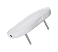 Étagère Murale pour Prise Électrique, Rangement Blanc sans Perçage | Plastique, Plateau Détachable Trou Câble, Usage Salon et Salle de Bain, Lot de 1