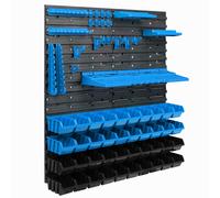 40 bacs gerbables étagère murale plastique 77 x 78 cm porte-outils atelier garage système de stockage bacs à bec Schütte
